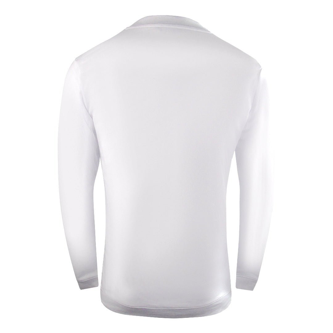 Cavalli Class Large Bold Logo Design White Sweatshirt