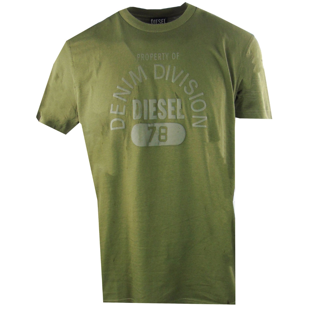 Diesel Property of Denim Division Green T-shirts