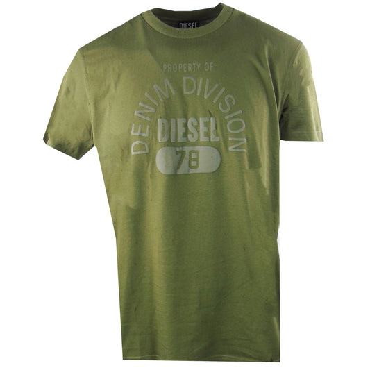 Diesel Property of Denim Division Green T-shirts
