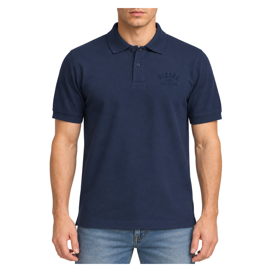 Diesel T-Smith 260105 Off Navy Blue Men's Polo Shirt L