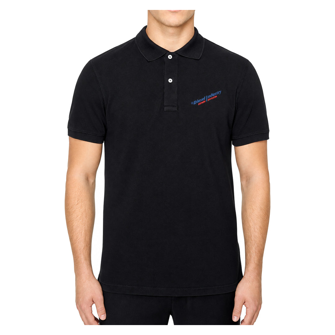 Diesel T-Smith-Ind Black Men's Polo Shirt L