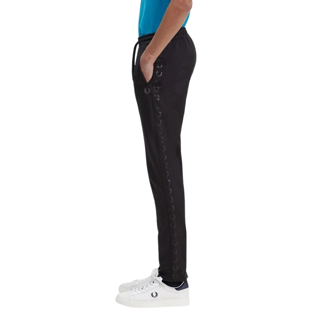 Fred Perry Contrast Tape Black Track Pant M