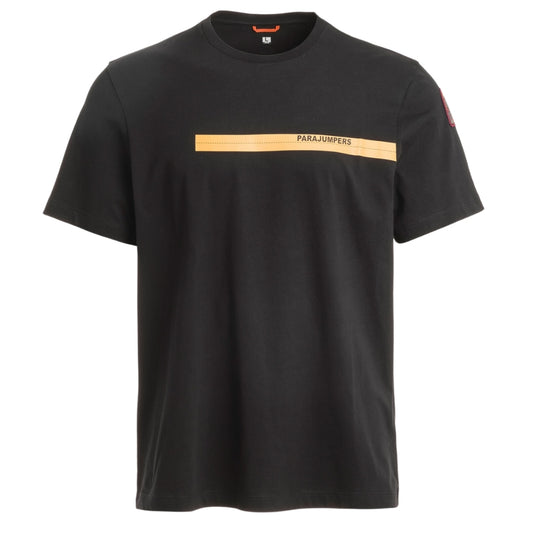 Parajumpers TAPE TEE -MAN PMTSIC03 541 BLACK T-Shirt Mens L