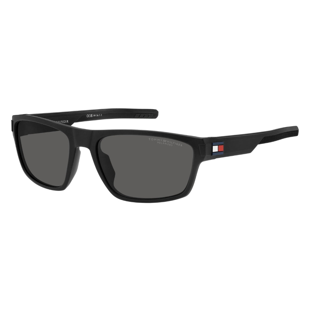 Tommy Hilfiger Black Polarised Sunglasses