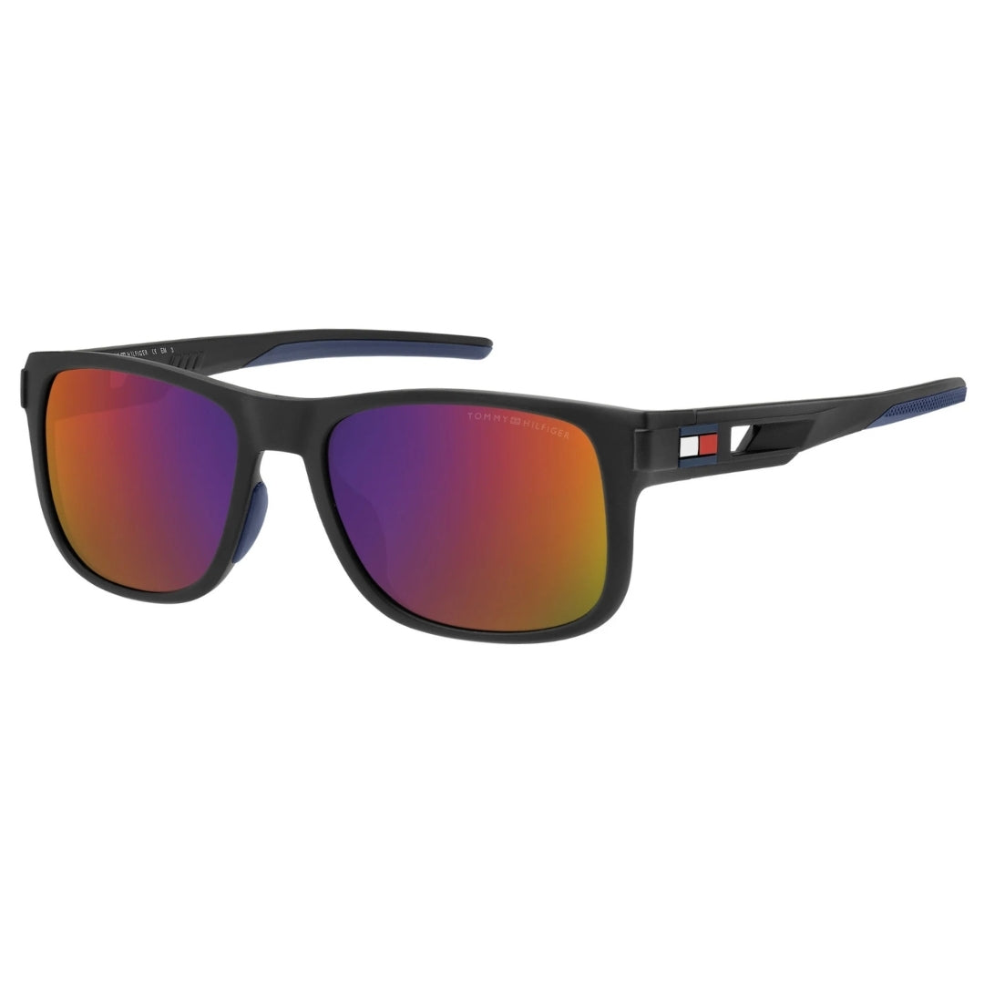 Tommy Hilfiger Purple Lens Black Sunglasses