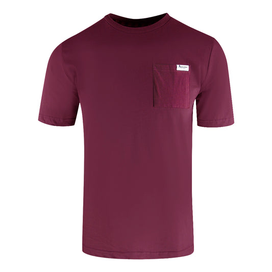 Aquascutum Active Small Pocket Burgundy T-Shirt