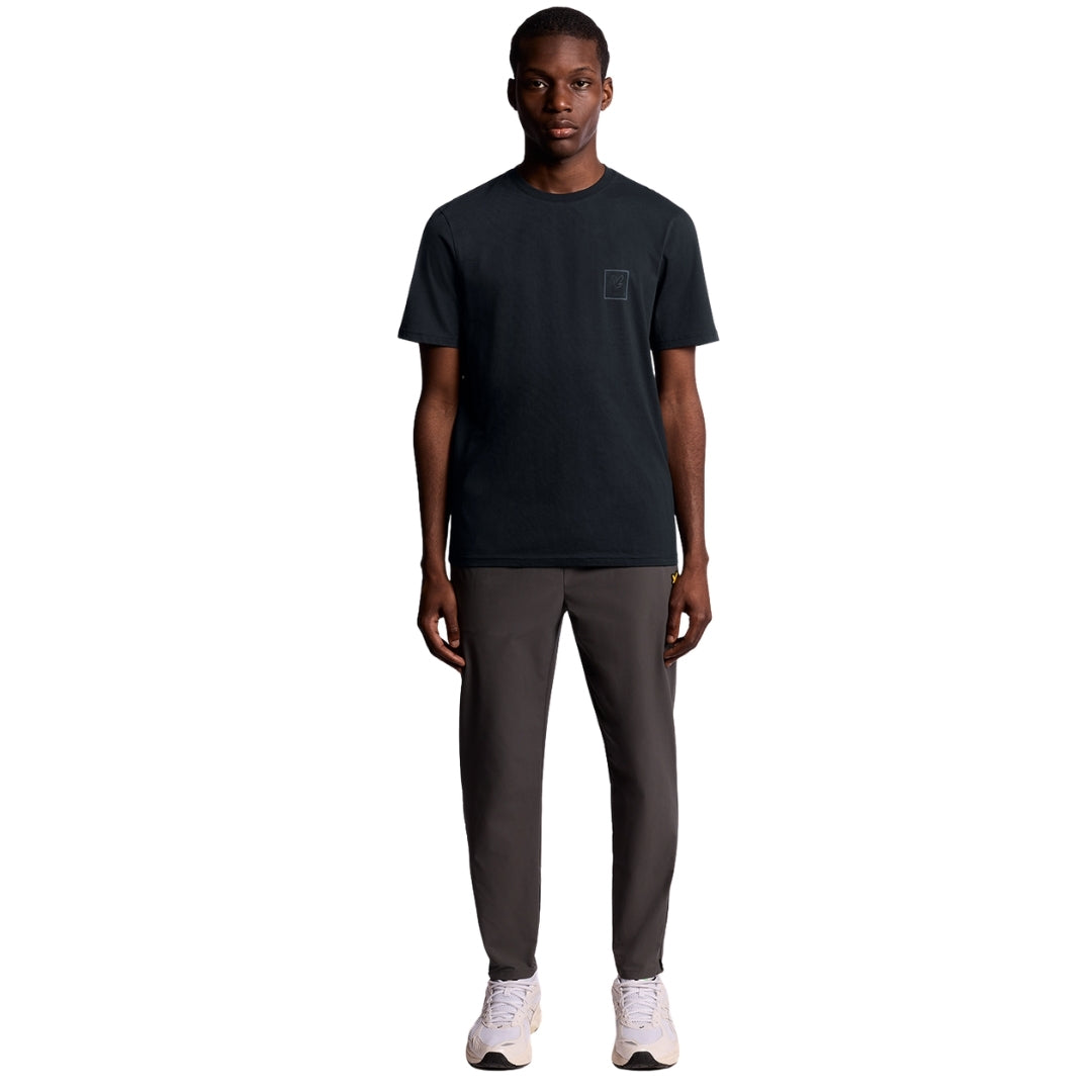 Lyle & Scott Navy Blue Rubberised Logo Graphic T-Shirt XS
