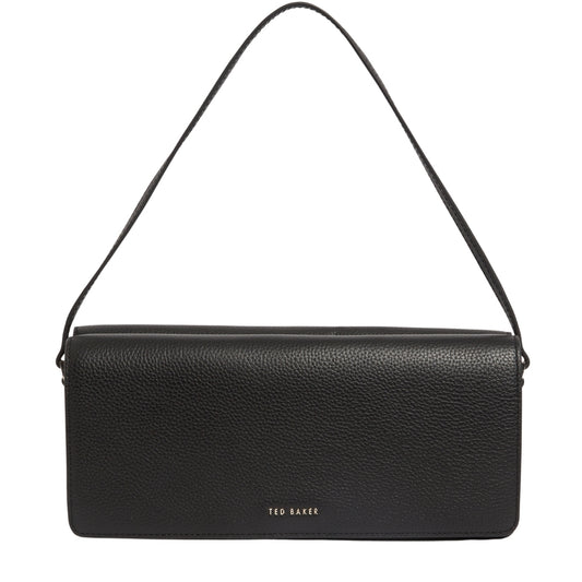Ted Baker Twyyla Leather Elongated Black Shoulder Bag