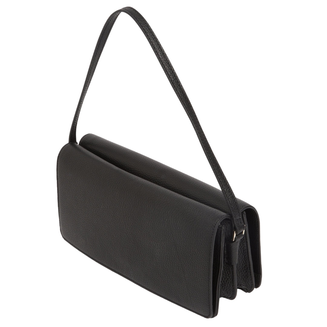 Ted Baker Twyyla Leather Elongated Black Shoulder Bag