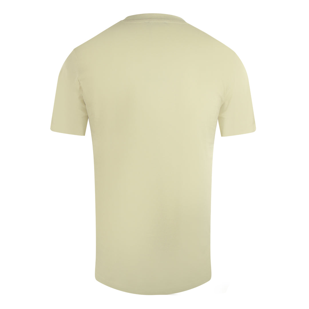 Cavalli Class Cracked Sprayed Logo Beige Sand T-Shirt