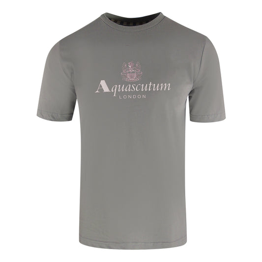Aquascutum Active Big Logo Moonrock Grey T-Shirt