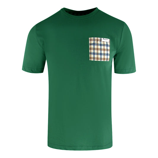 Aquascutum Active Check Pocket Hunter Green T-Shirt