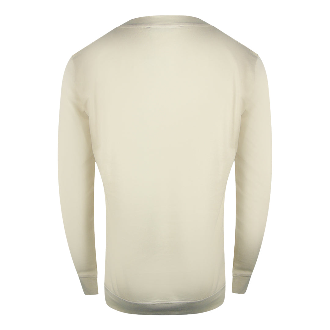 Cavalli Class Taped Shoulder Beige Sand Sweatshirt