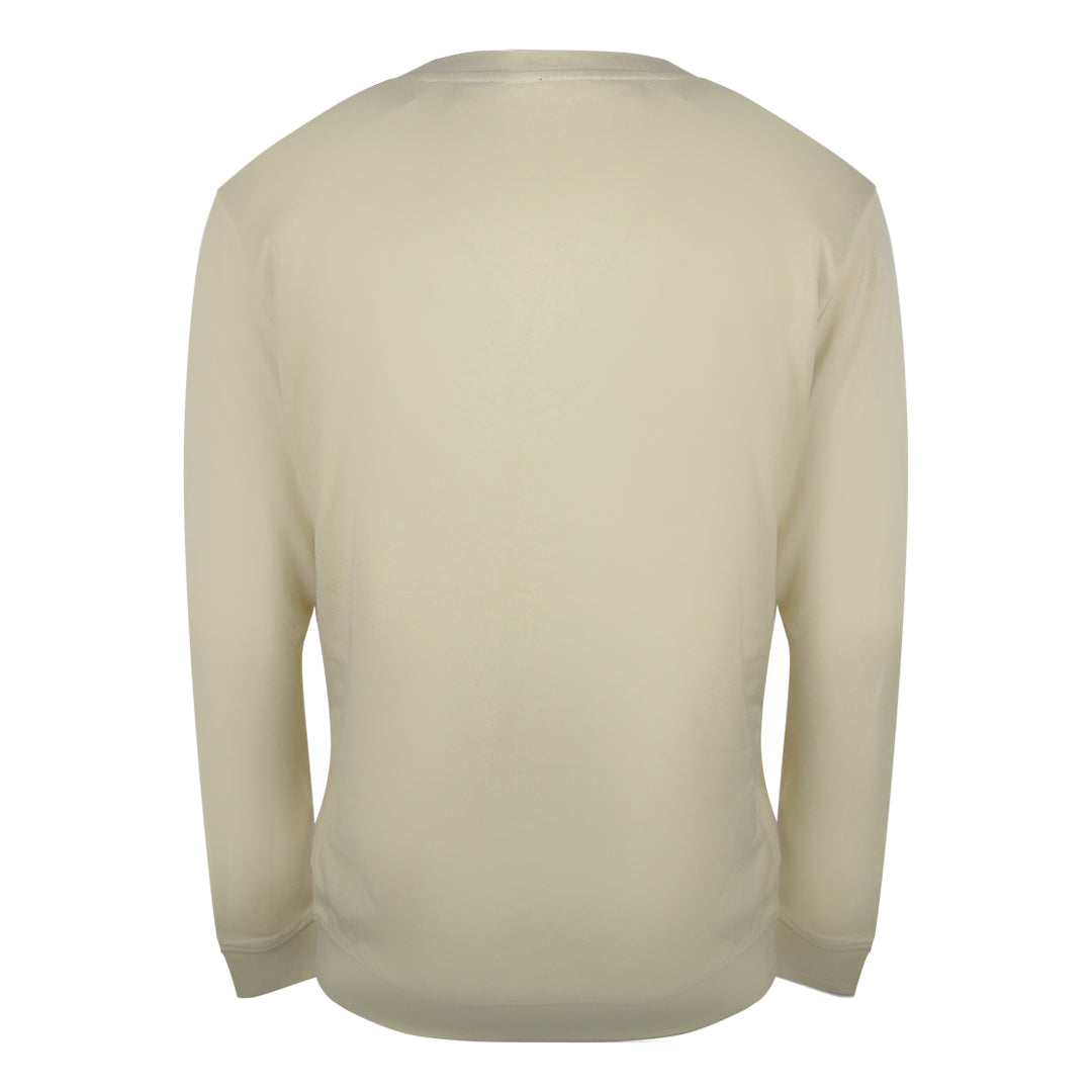 Cavalli Class Splintered Tiger Logo Beige Sweatshirt