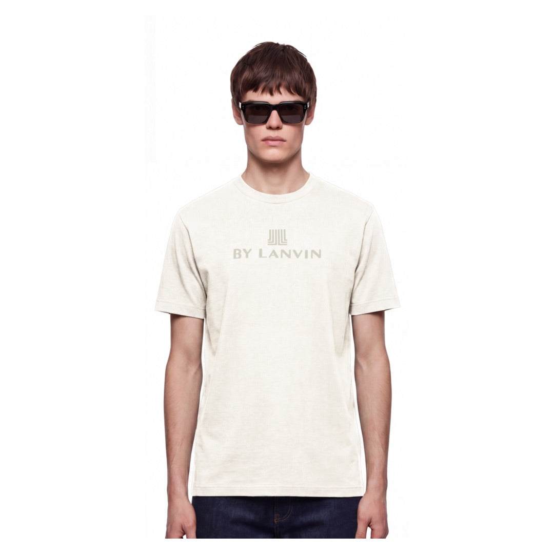 By Lanvin Central Logo Beige T-Shirt S