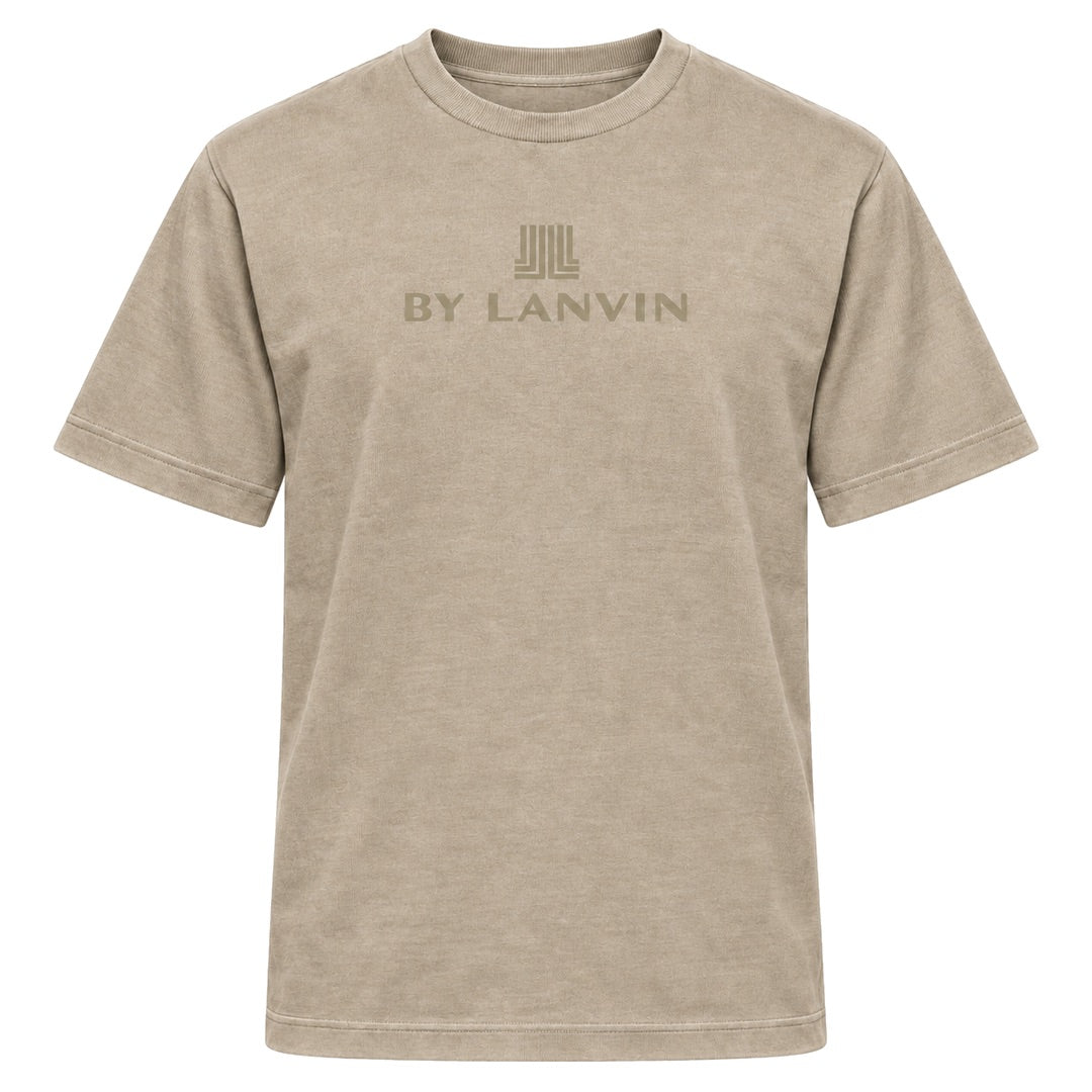 By Lanvin Central Logo Taupe T-Shirt S