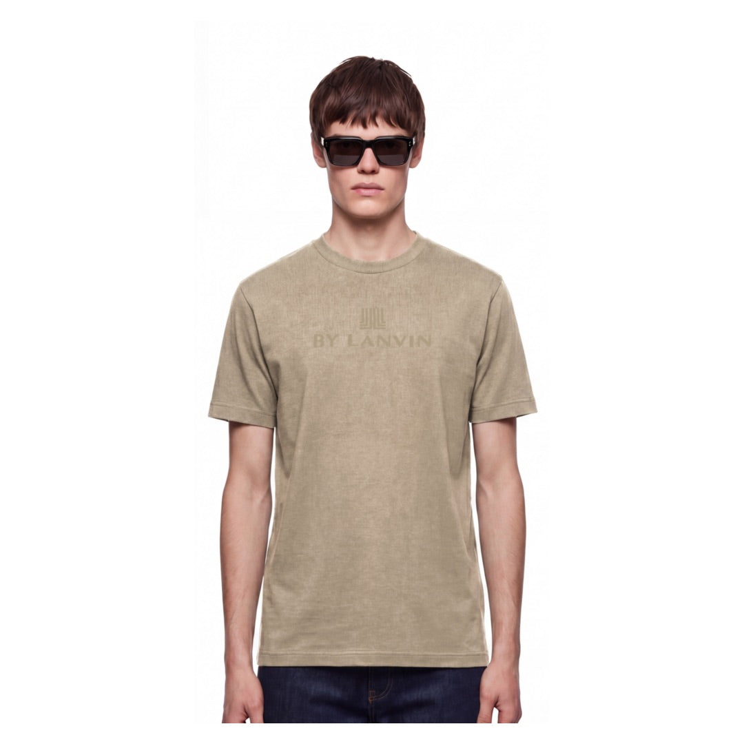 By Lanvin Central Logo Taupe T-Shirt S