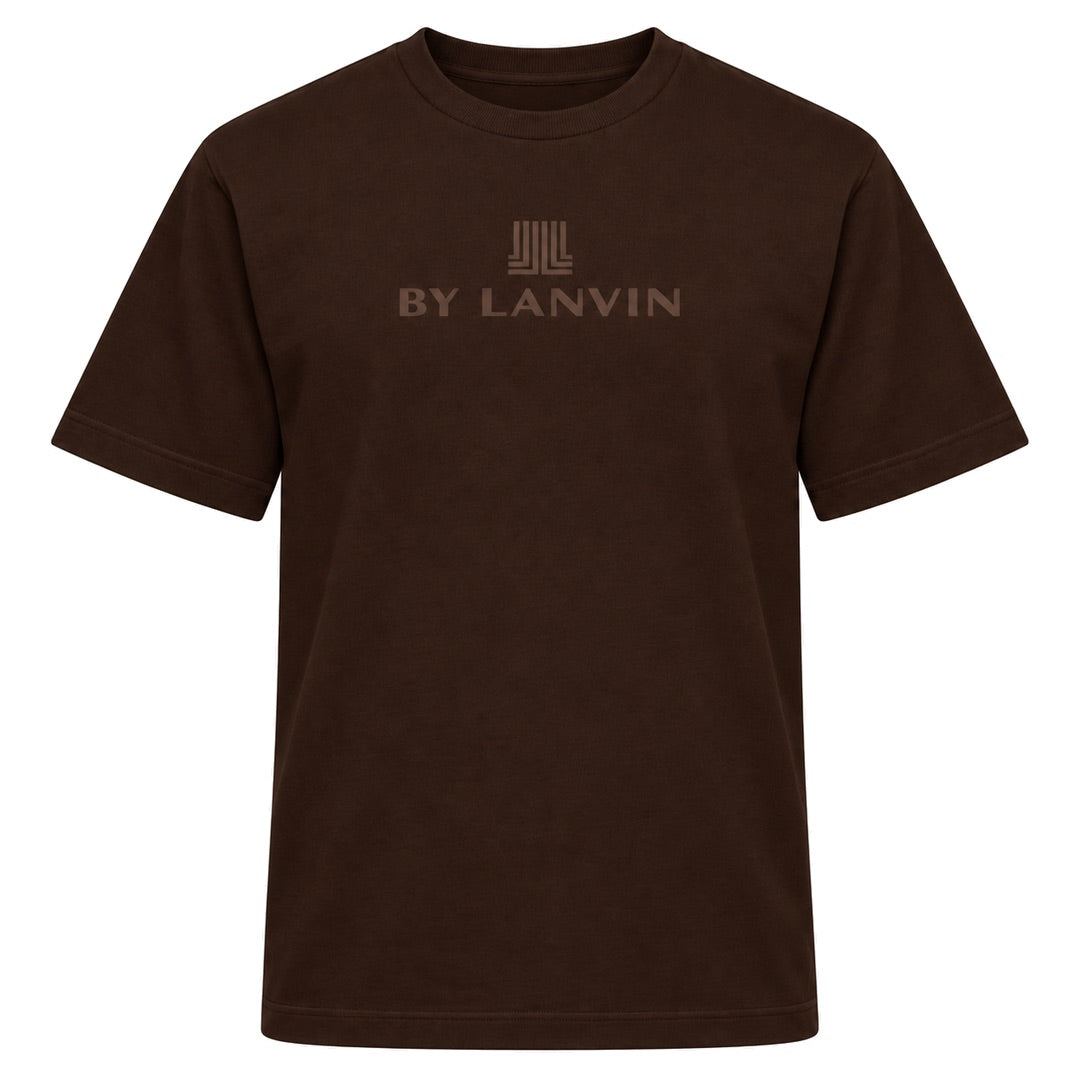 By Lanvin Central Logo Dark Brown T-Shirt S