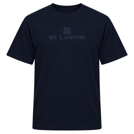 By Lanvin Central Logo Navy Blue T-Shirt