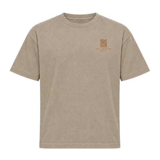 By Lanvin Paris Chest Logo Taupe T-Shirt S