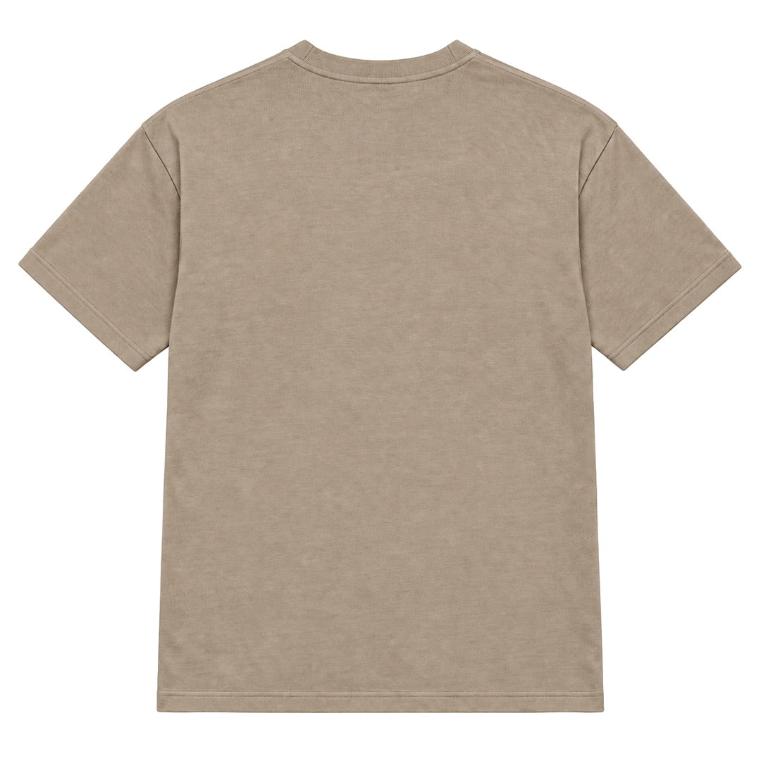 By Lanvin Paris Chest Logo Taupe T-Shirt S