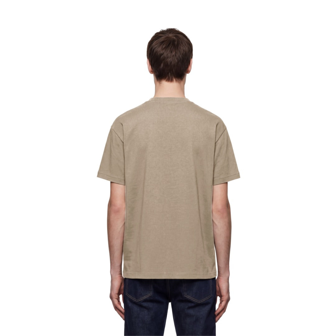 By Lanvin Paris Chest Logo Taupe T-Shirt S