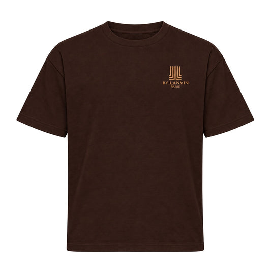 By Lanvin Paris Chest Logo Dark Brown T-Shirt S
