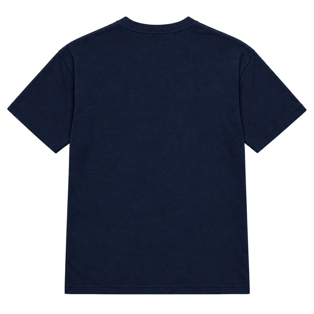 By Lanvin Paris Chest Logo Navy Blue T-Shirt