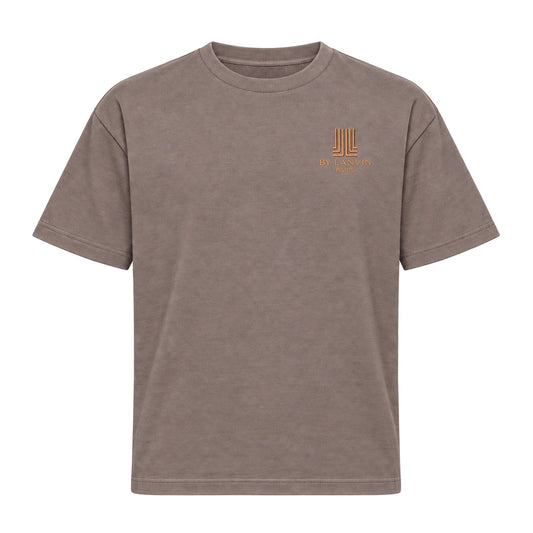By Lanvin Paris Chest Logo Brown T-Shirt S