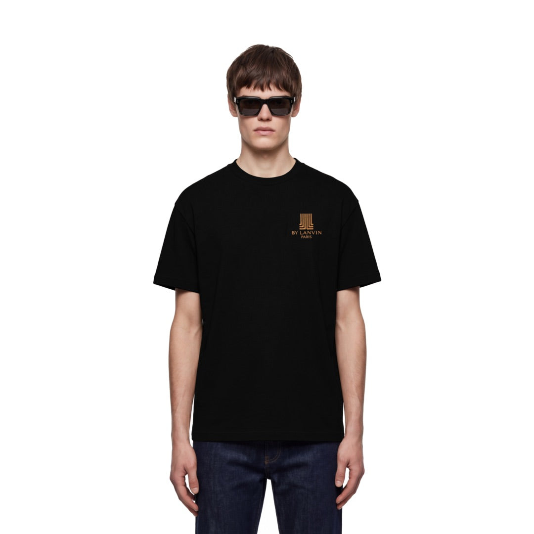 By Lanvin Paris Chest Logo Black T-Shirt S