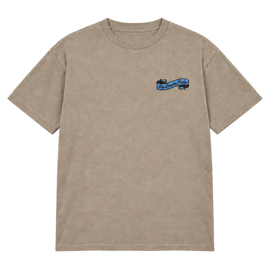 By Lanvin Paris Ribbon Logo Taupe T-Shirt S