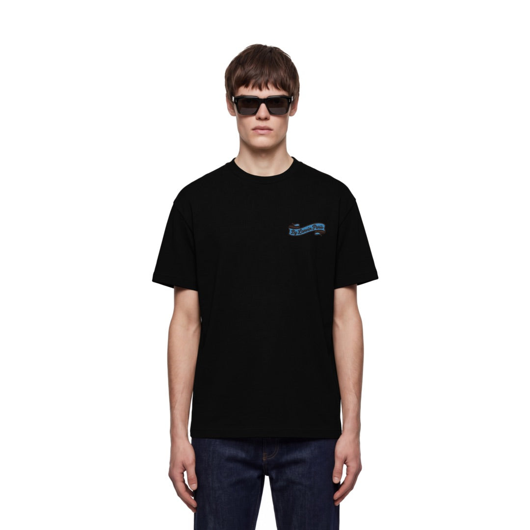 By Lanvin Paris Ribbon Logo Black T-Shirt S