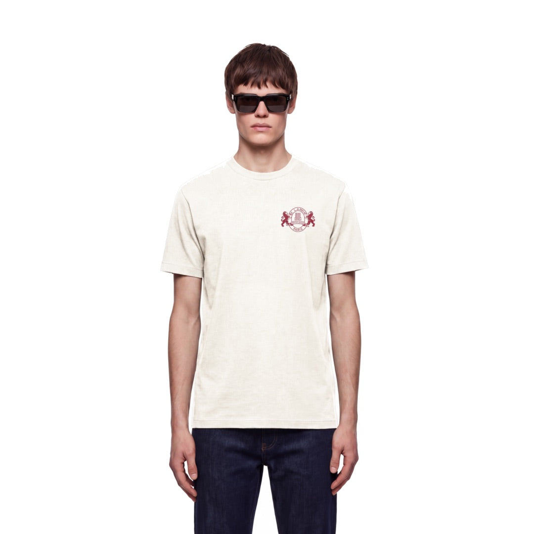 By Lanvin Paris Shield Logo Beige T-Shirt S