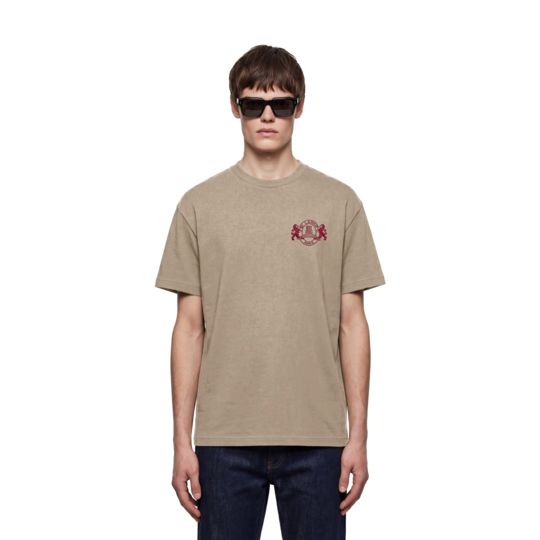 By Lanvin Paris Shield Logo Taupe T-Shirt S