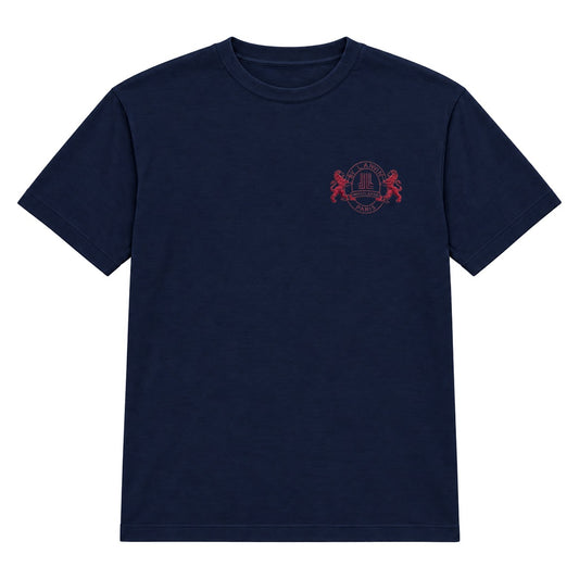 By Lanvin Paris Shield Logo Navy Blue T-Shirt