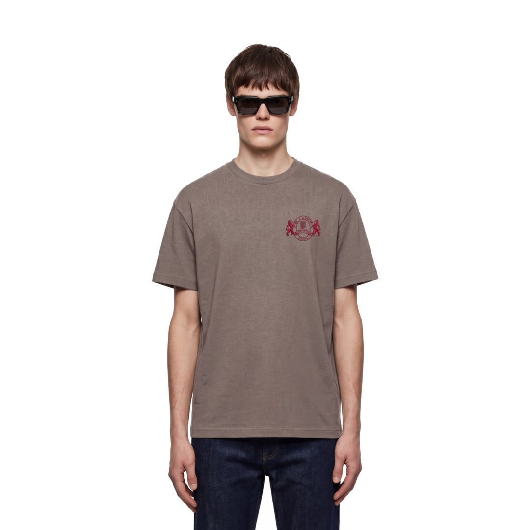 By Lanvin Paris Shield Logo Brown T-Shirt S