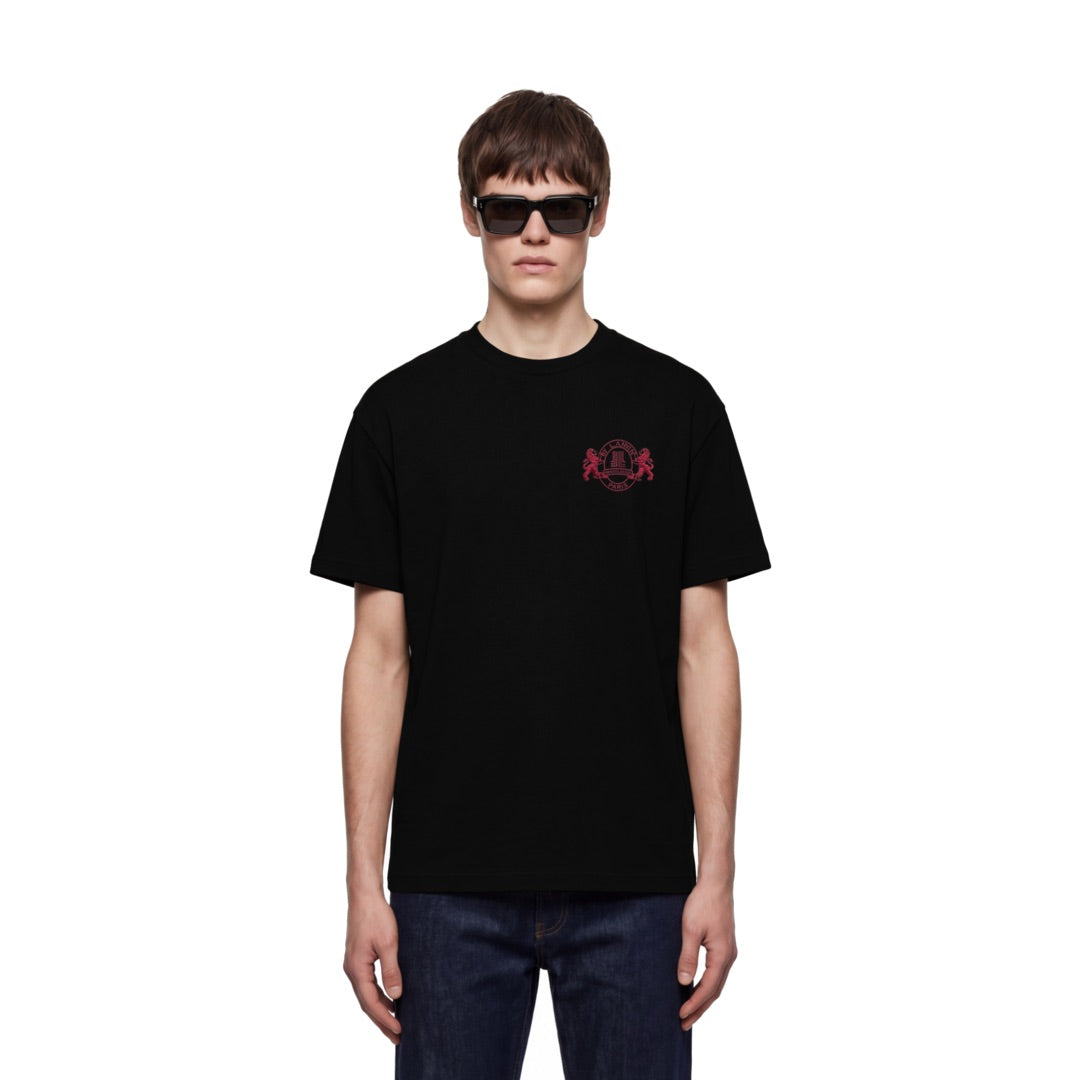 By Lanvin Paris Shield Logo Black T-Shirt S