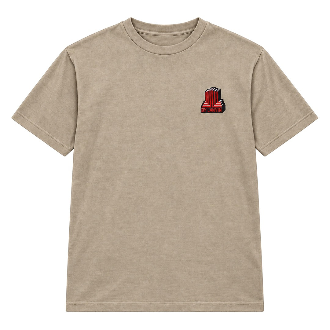 By Lanvin Block Logo Taupe T-Shirt S