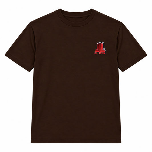 By Lanvin Block Logo Dark Brown T-Shirt