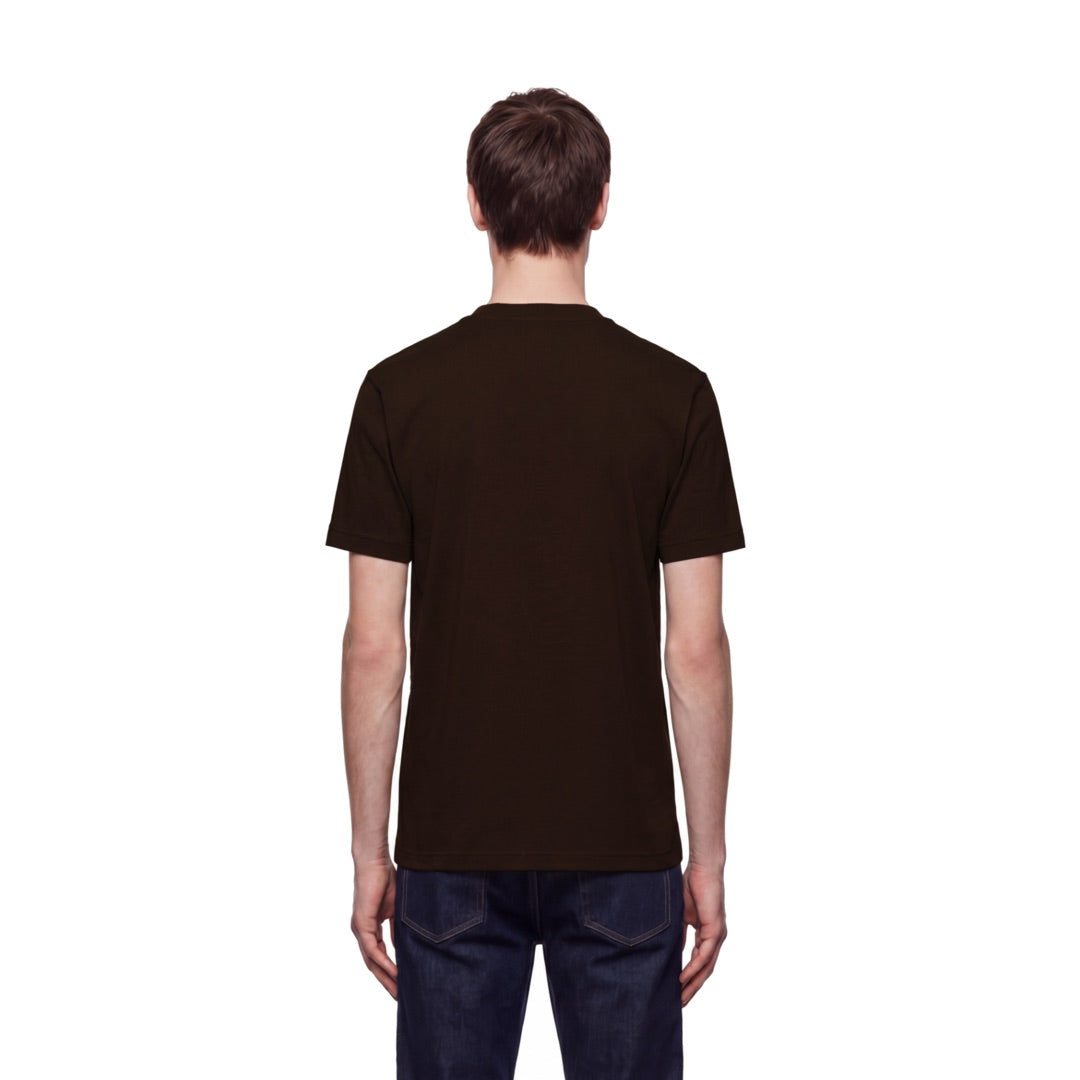 By Lanvin Block Logo Dark Brown T-Shirt S