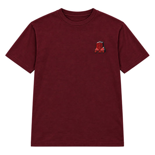 By Lanvin Block Logo Burgundy T-Shirt S