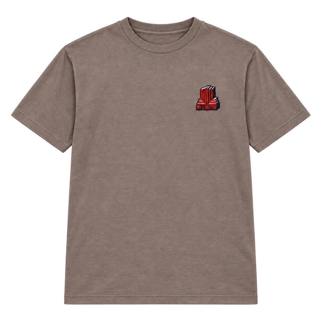 By Lanvin Block Logo Brown T-Shirt S