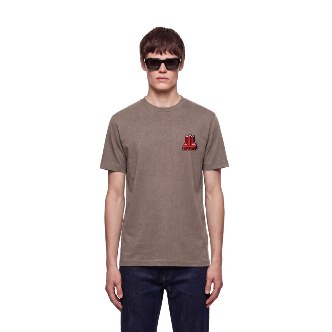 By Lanvin Block Logo Brown T-Shirt S