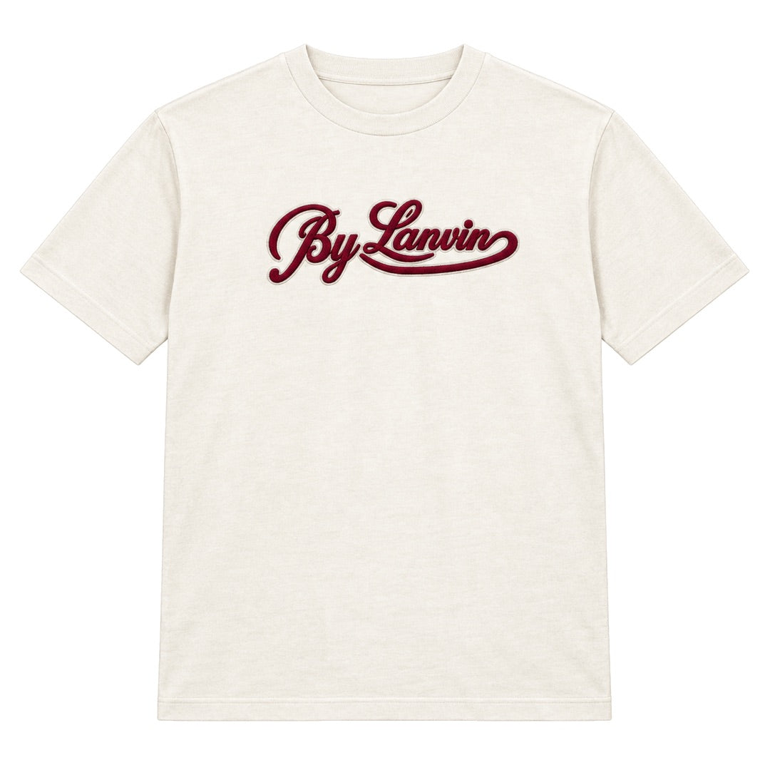 By Lanvin Script Logo Beige T-Shirt S