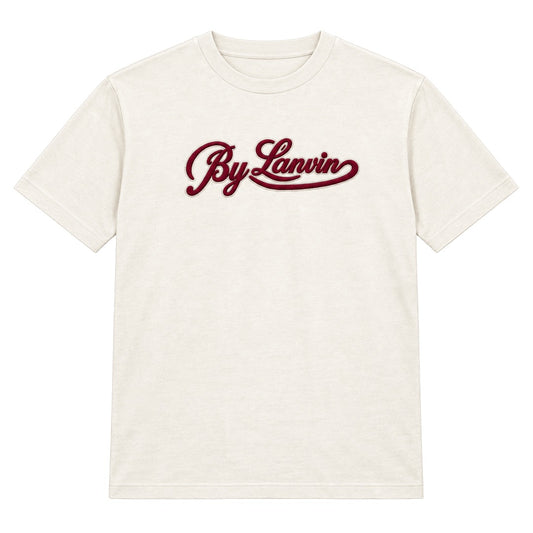 By Lanvin Script Logo Beige T-Shirt S
