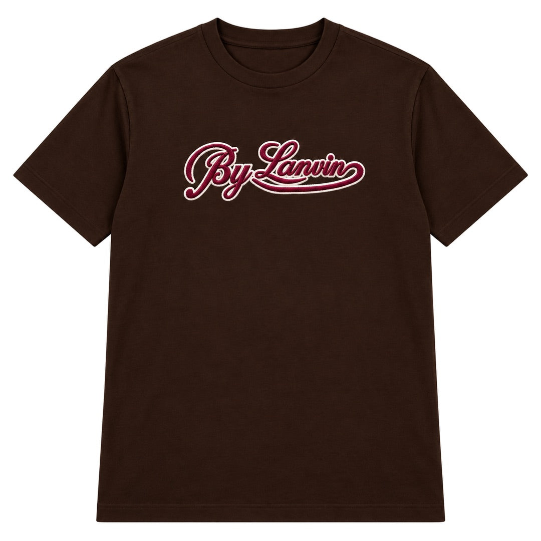 By Lanvin Script Logo Dark Brown T-Shirt S