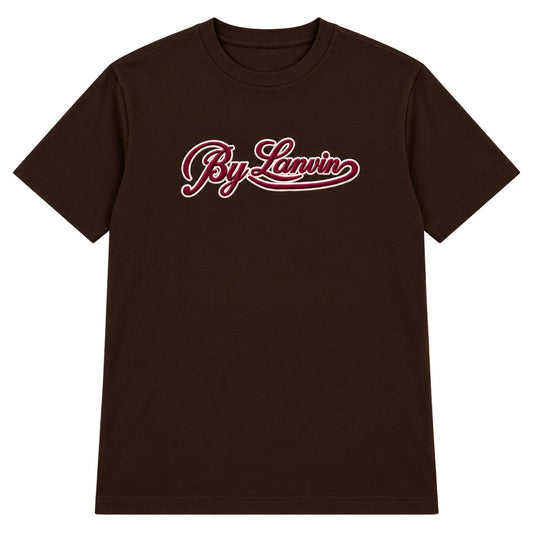 By Lanvin Script Logo Dark Brown T-Shirt S