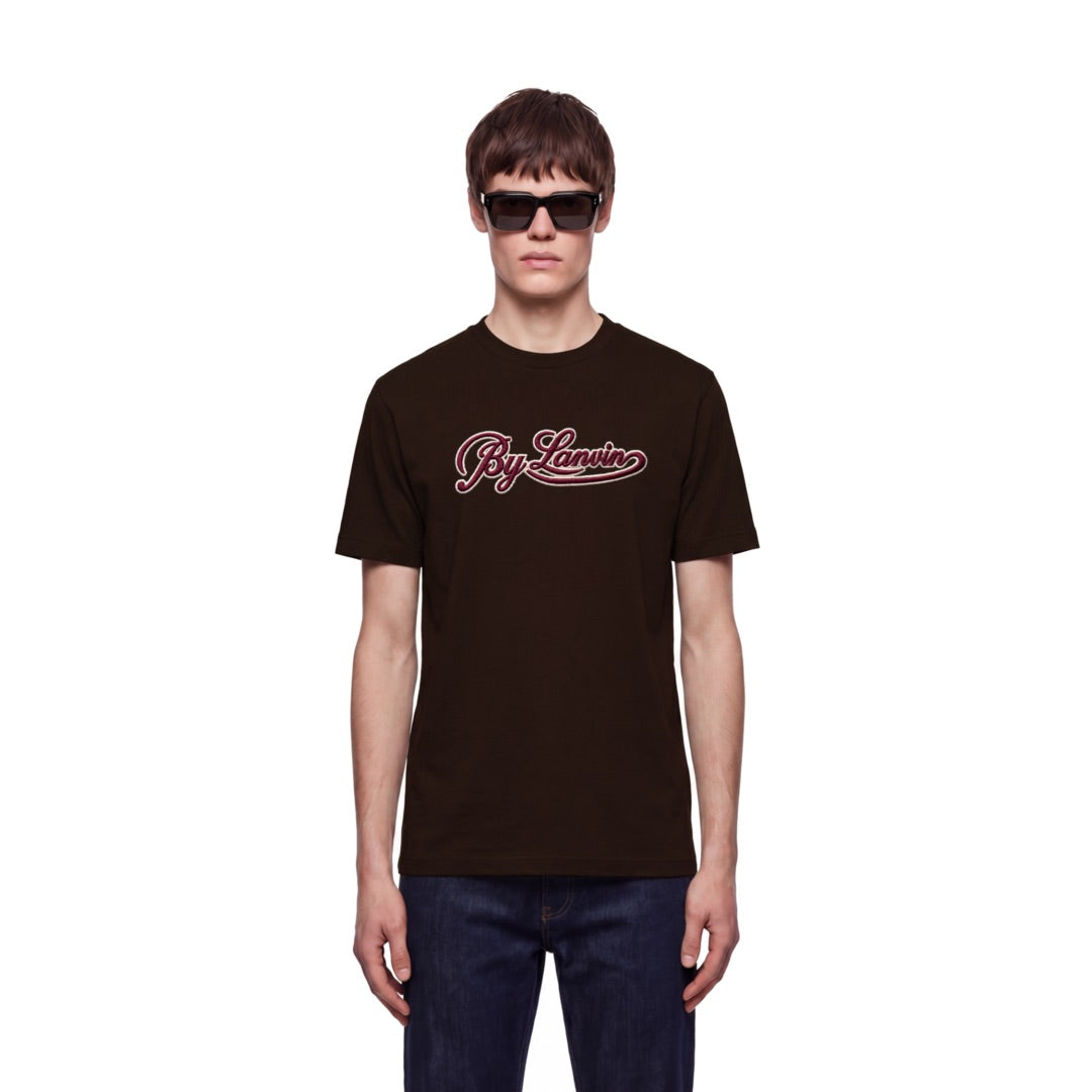 By Lanvin Script Logo Dark Brown T-Shirt S