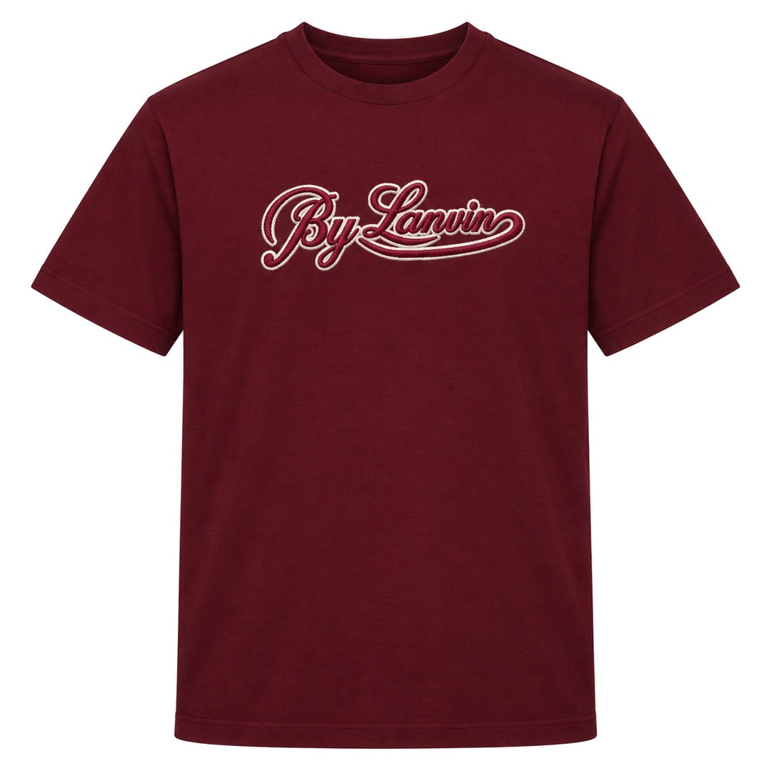 By Lanvin Script Logo Burgundy T-Shirt S