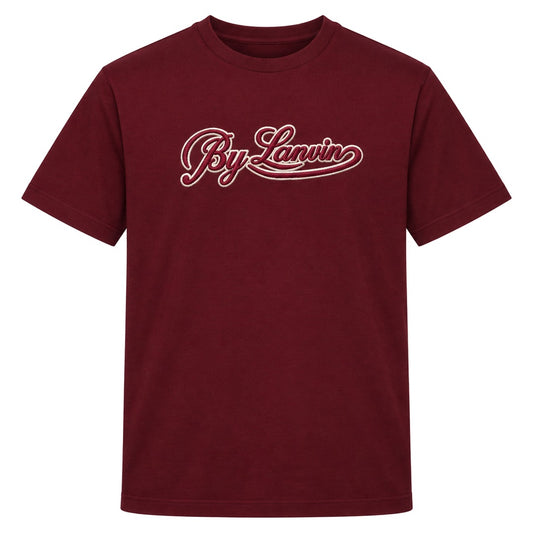 By Lanvin Script Logo Burgundy T-Shirt S